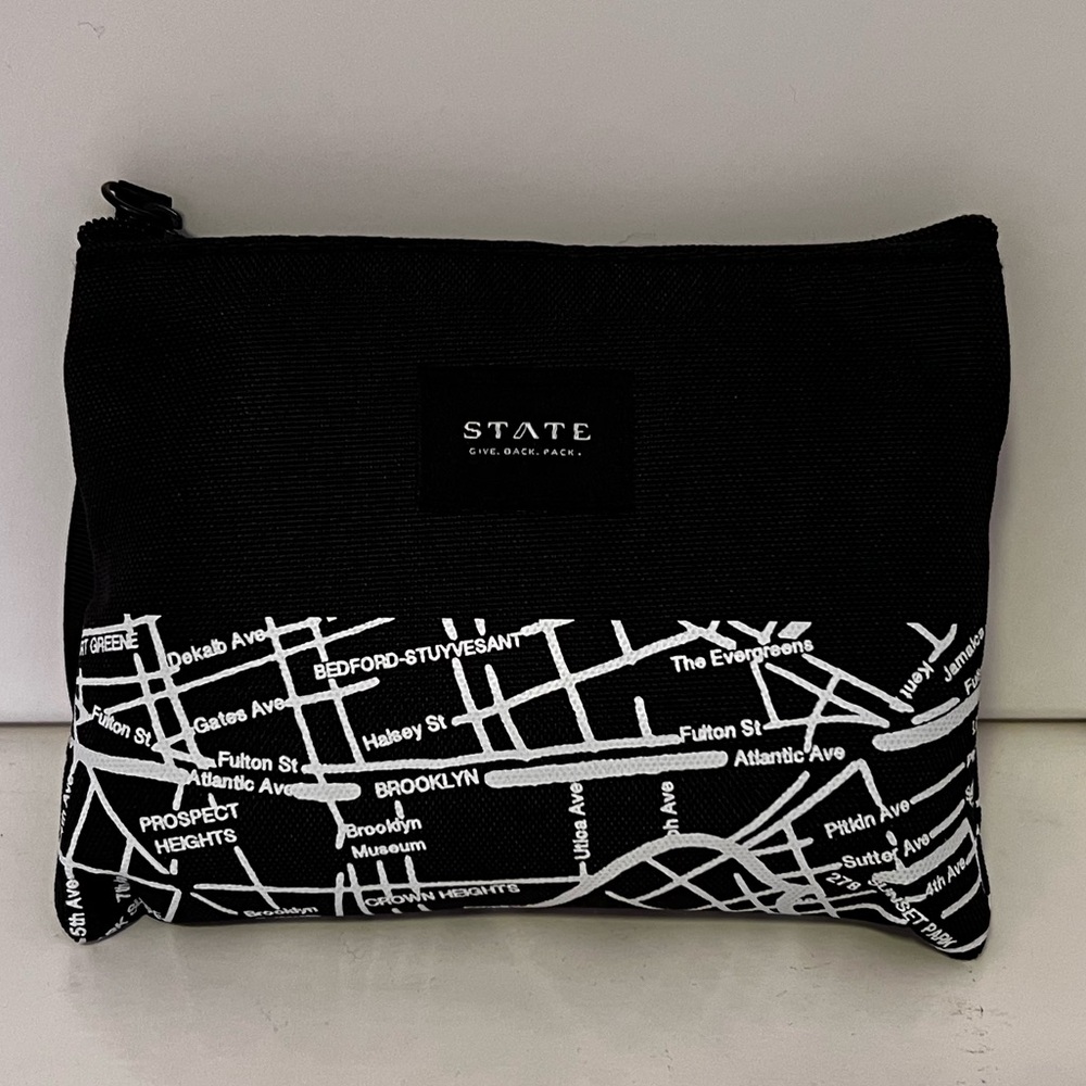 STATE Black and White NYC Map Carry-all Pouch